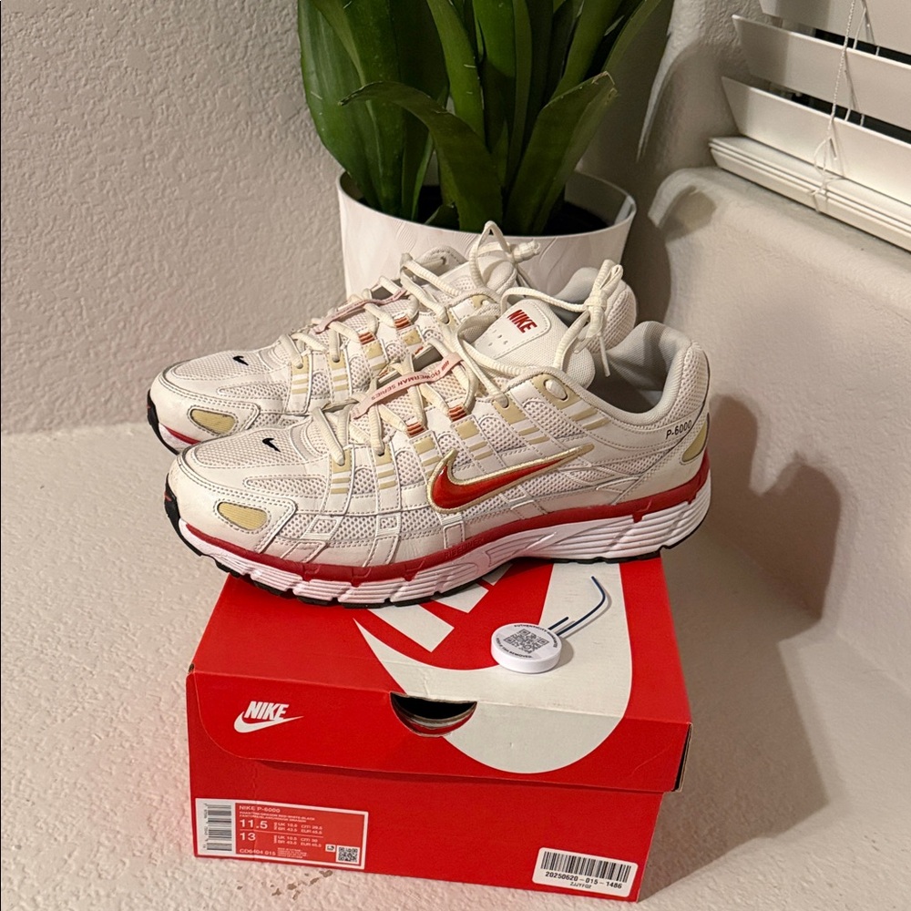 Nike White and Red p-6000